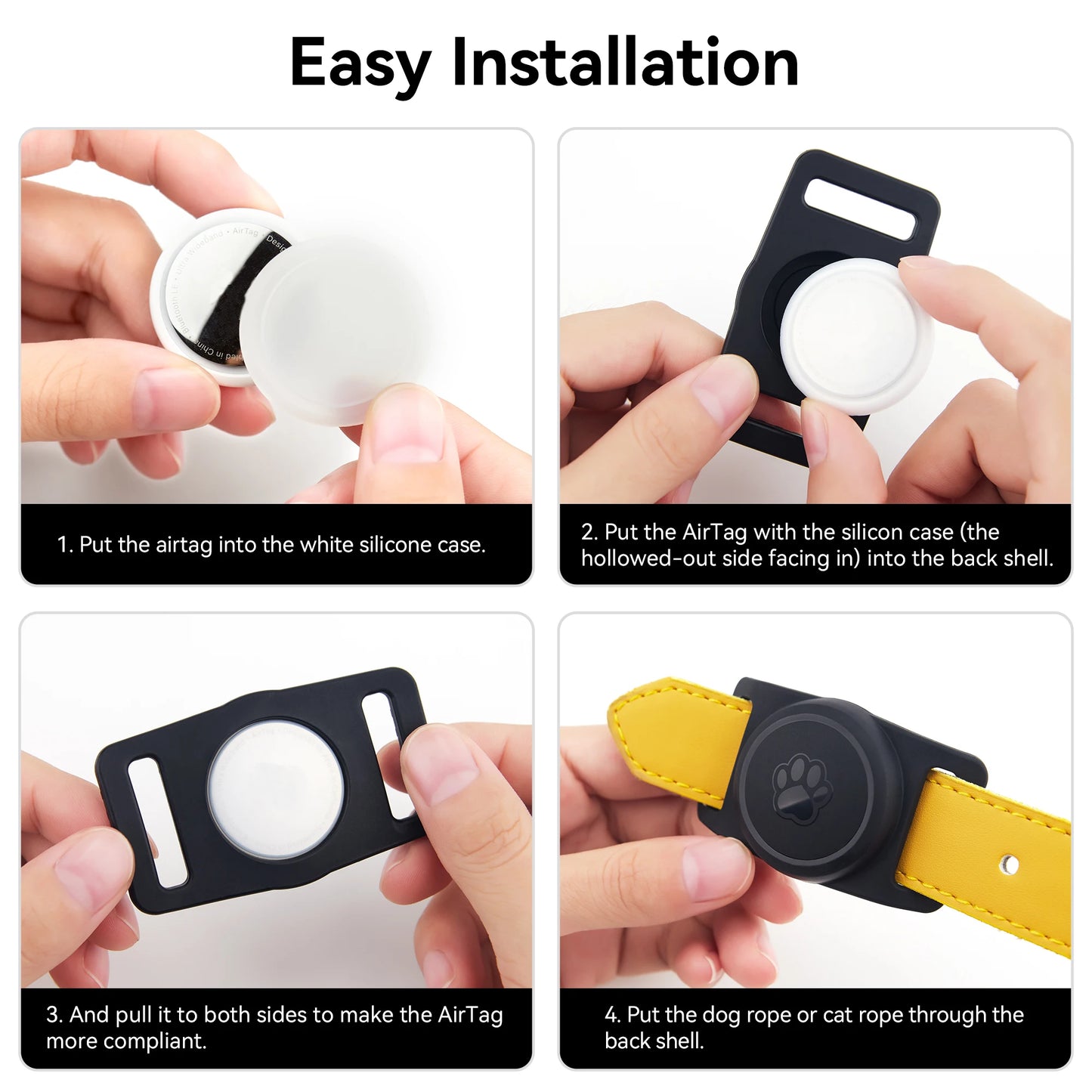 Silicone Airtag Collar Holder