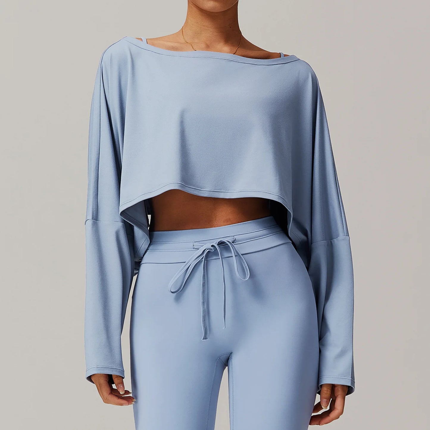 One Shoulder Long Sleeve Hoodie
