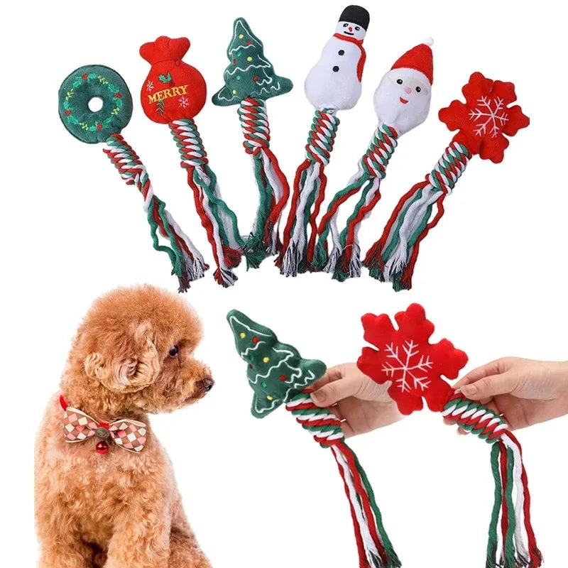 Christmas Squeaky Chew Toys