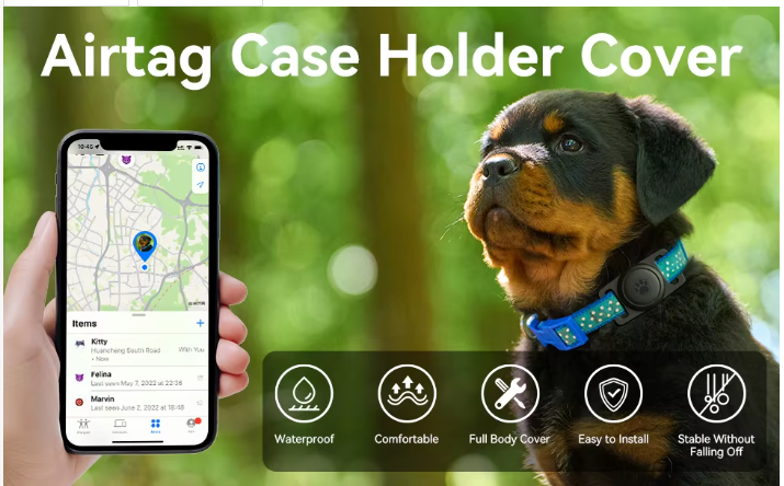 Silicone Airtag Collar Holder