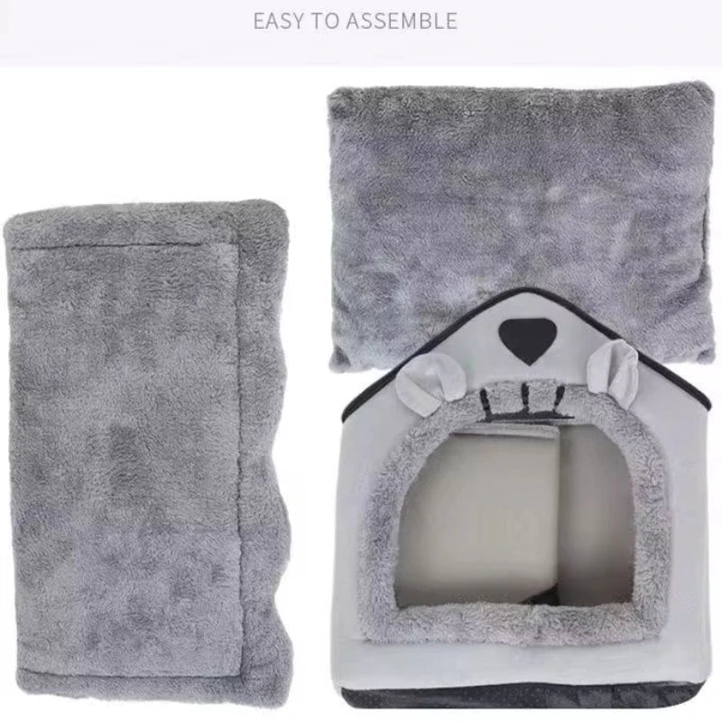 Pet Warmth Winter Tent House