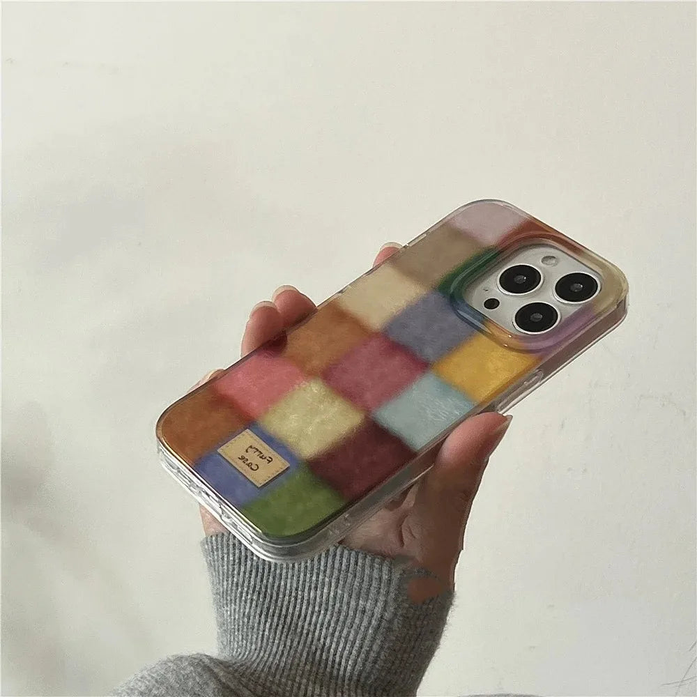 Dopamine Color Block Match Clear Case