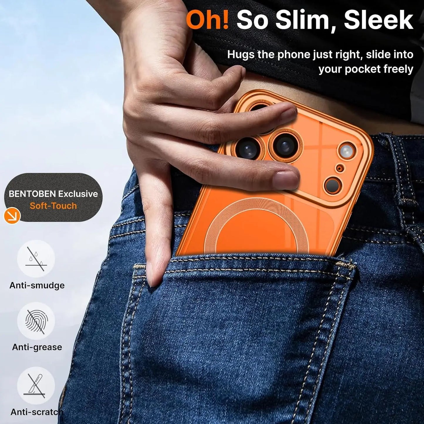 Clear Drop Protective With Magnetic Case