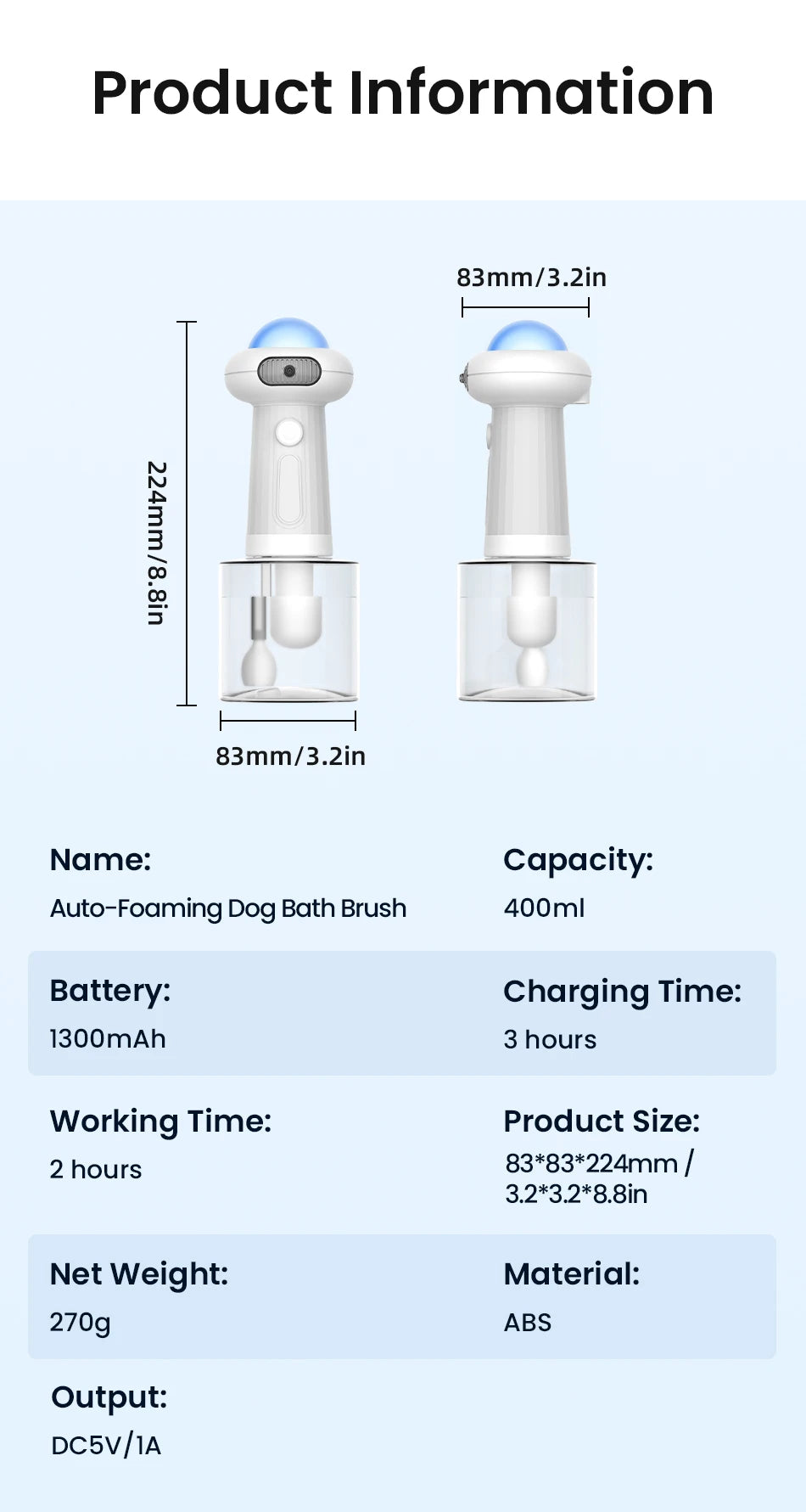 Electric Pet Automatic Soap Dispenser