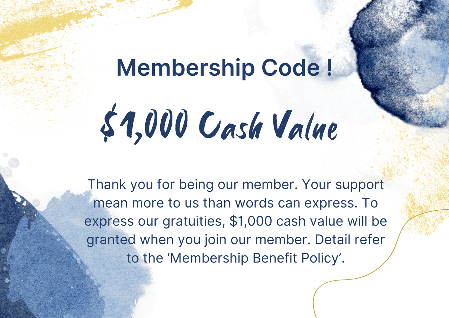 Membership Code