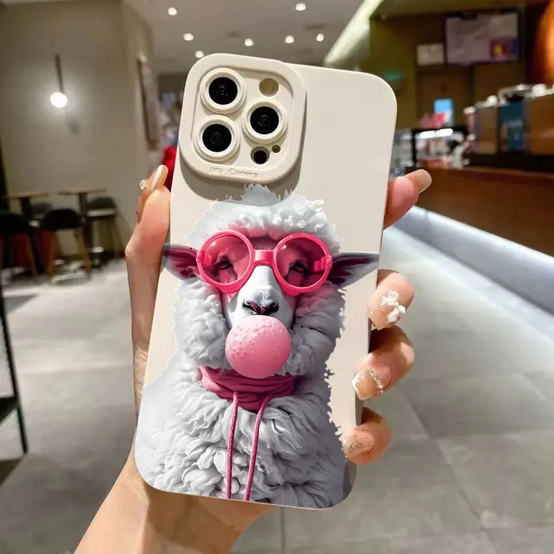 Cute Sheep Pattern Phone Case