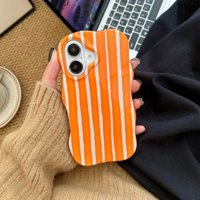 Fashion Glossy Stripes Phone Case