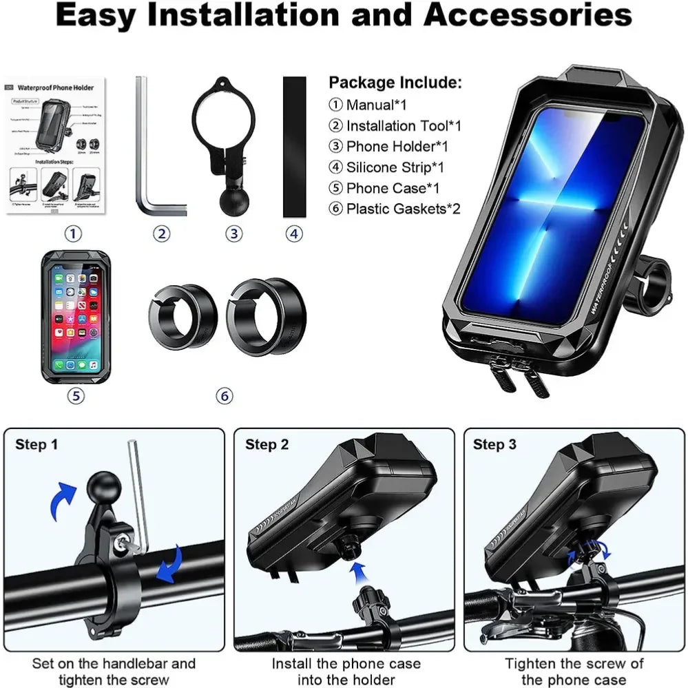 Waterproof Bike Bicycle Phone Case Holder