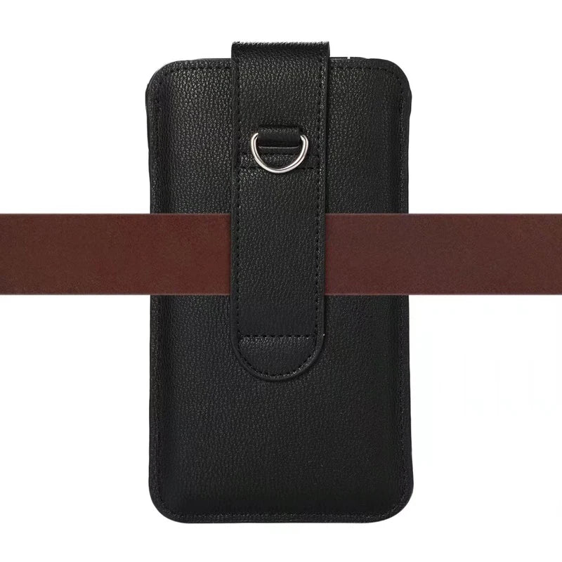 Leather Phone Pouch Waist Bag