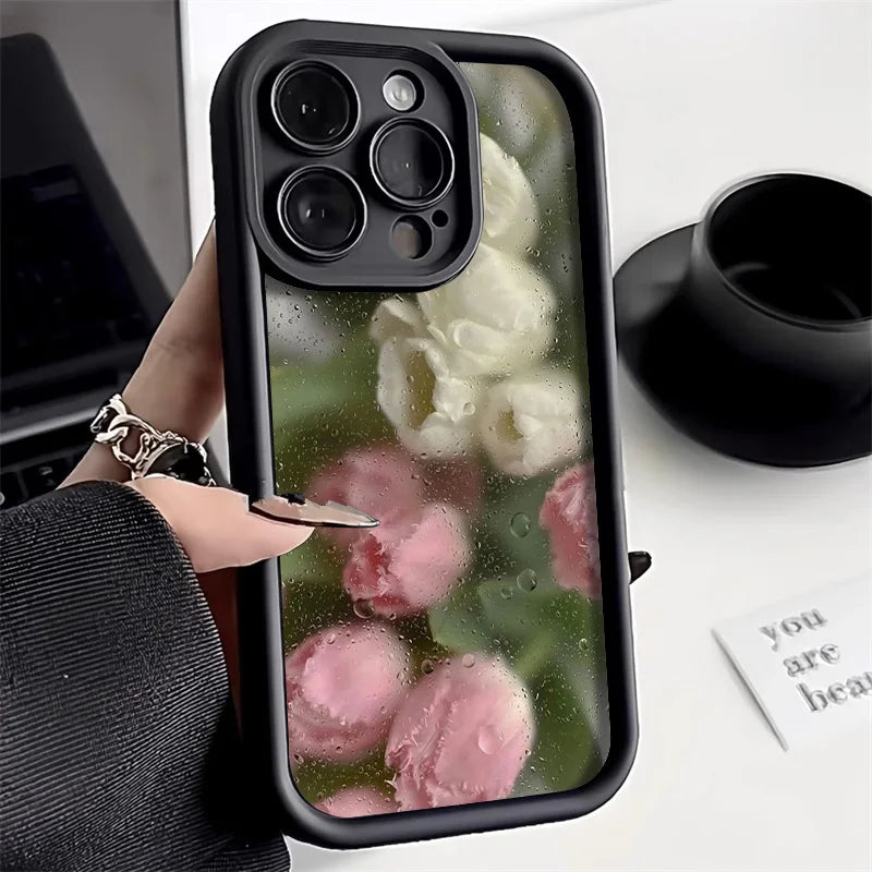 Cute Flowers Silicone Phone Case