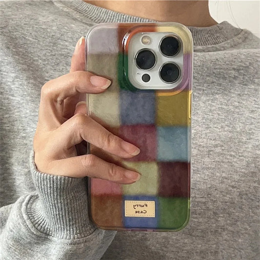 Dopamine Color Block Match Clear Case