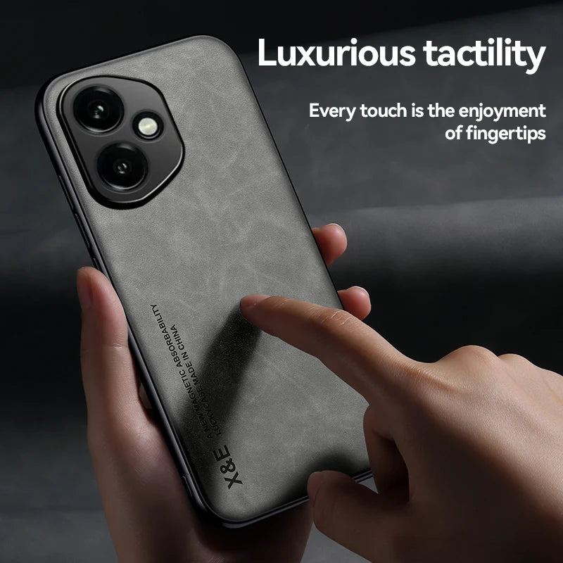 Luxury Leather Magnetic Phone Case
