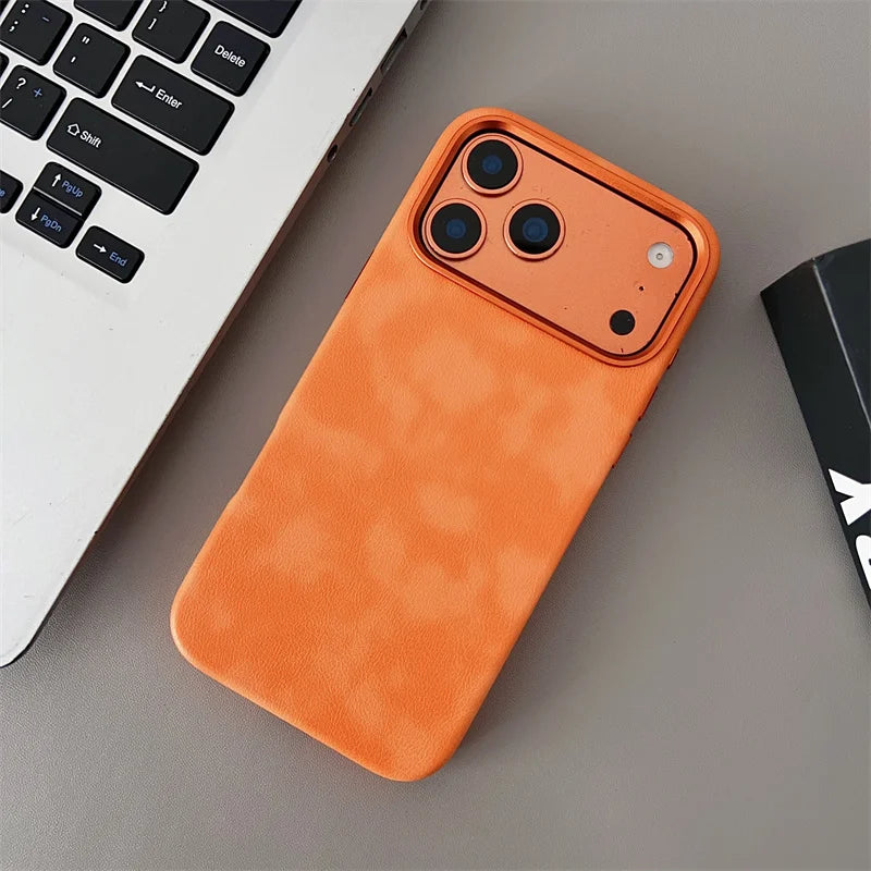 Retro Artificial Horse Leather Phone Case