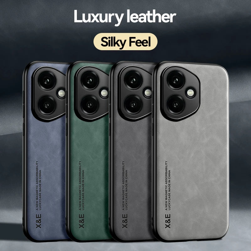 Luxury Leather Magnetic Phone Case