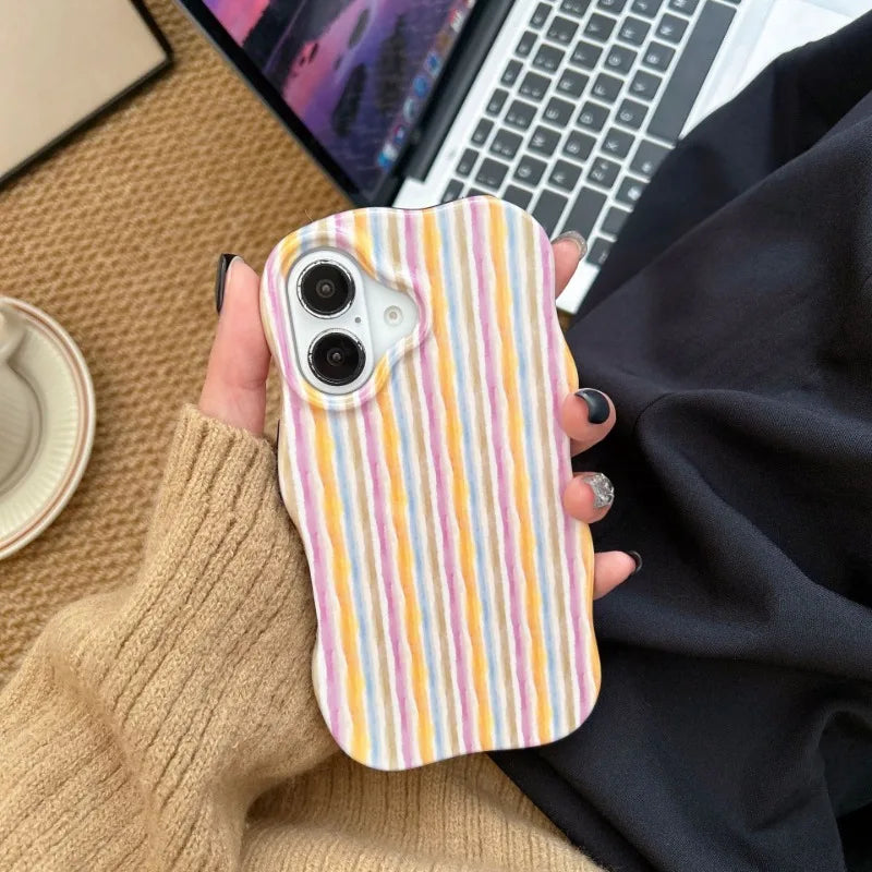 Fashion Glossy Stripes Phone Case