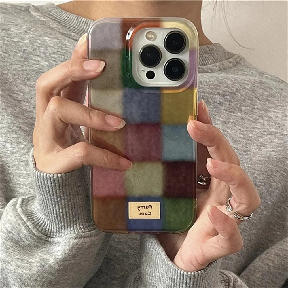 Dopamine Color Block Match Clear Case