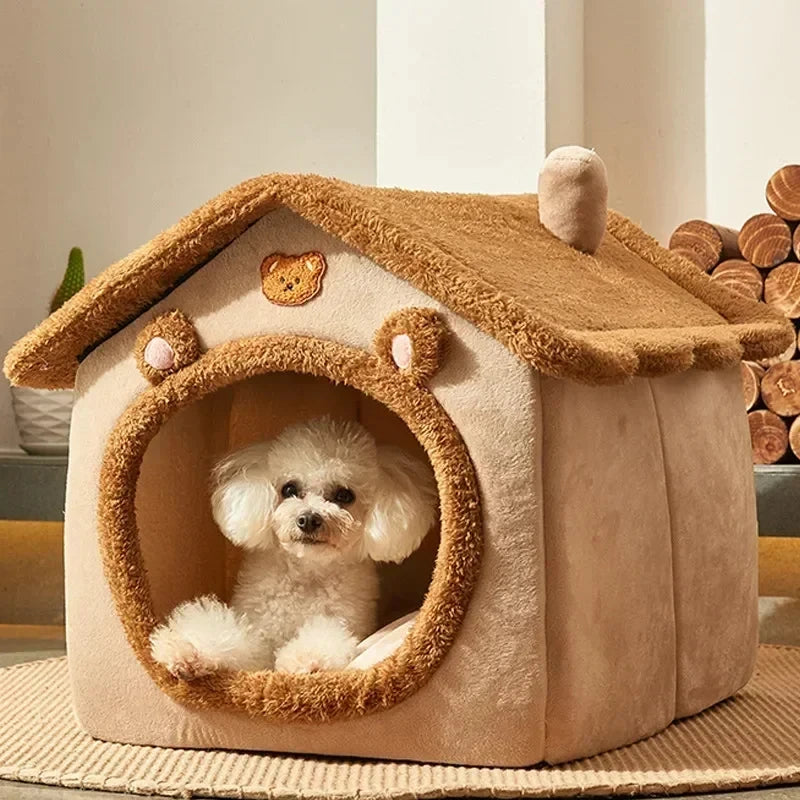 Pet Warmth Winter Tent House