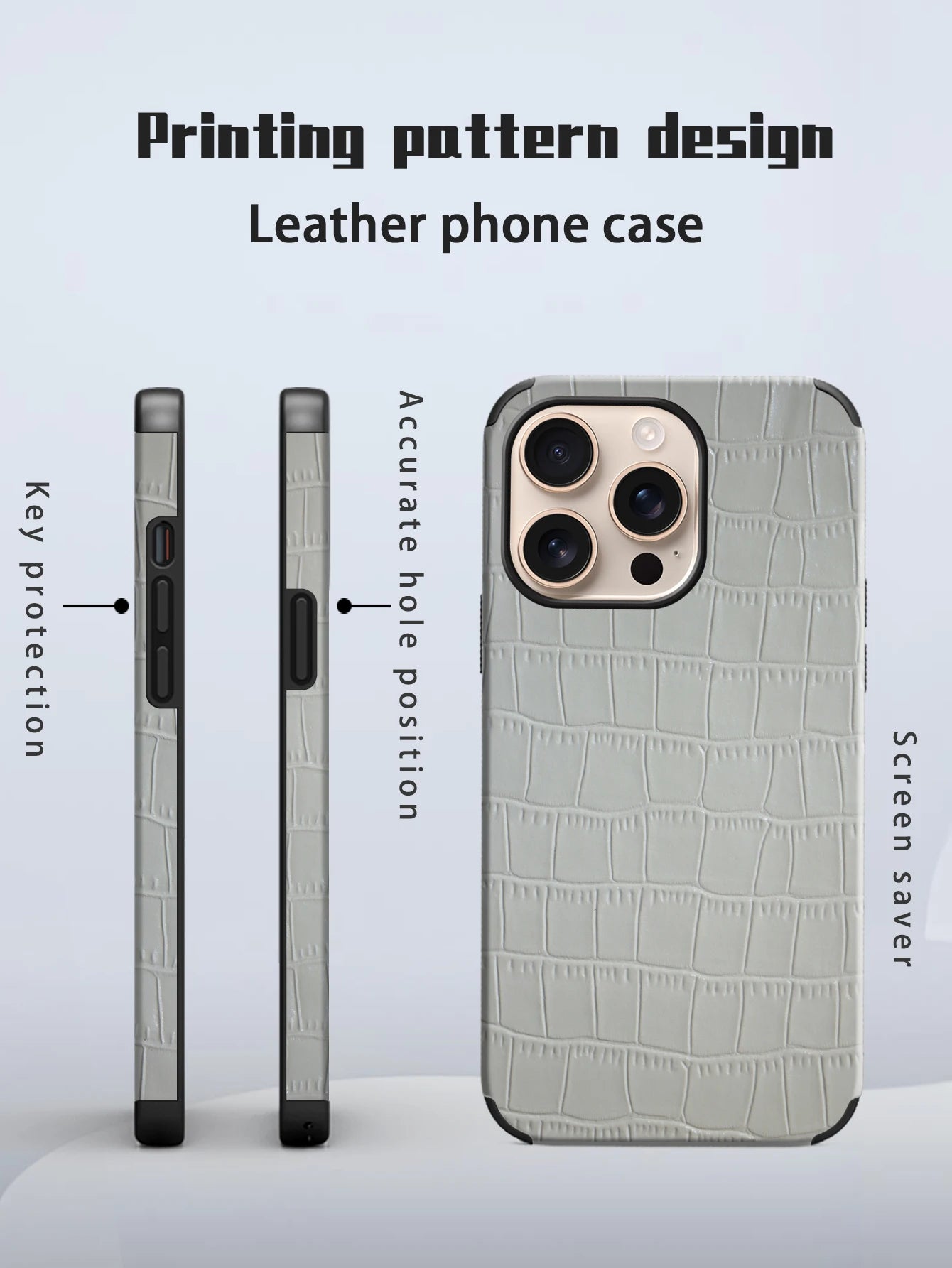 Artificial Leather Crocodile Pattern
