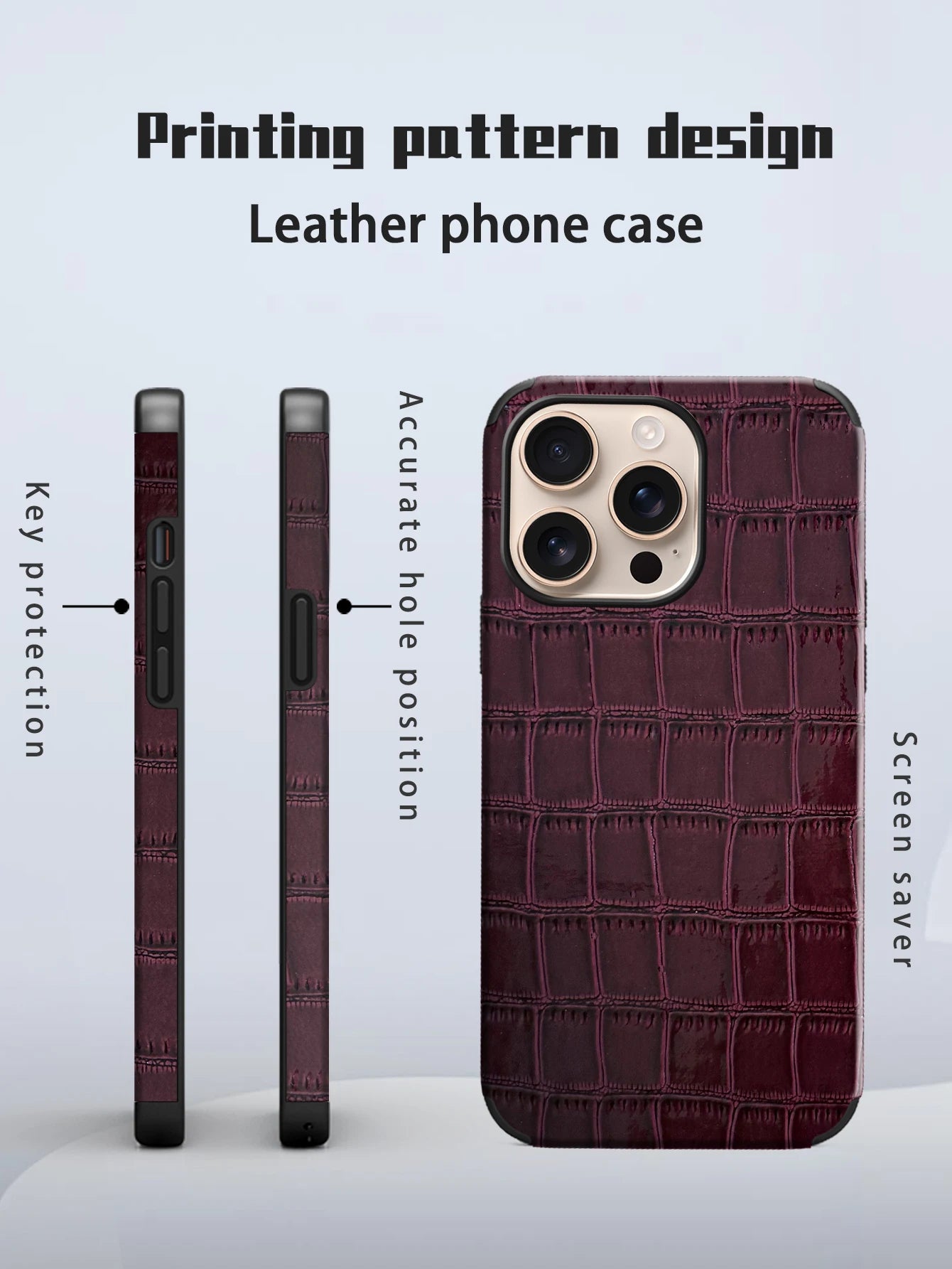 Artificial Leather Crocodile Pattern