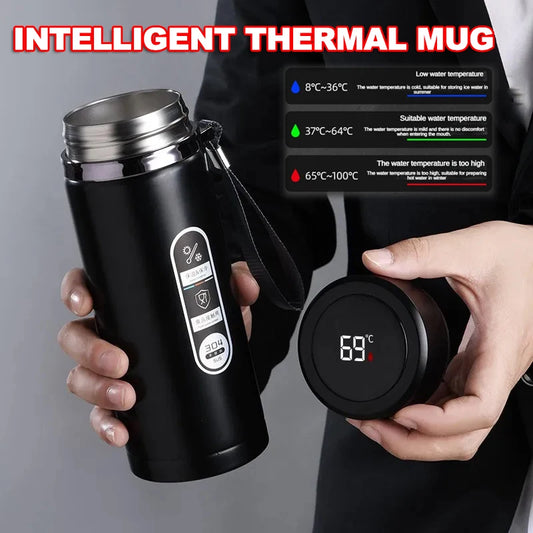 Stainless Steel  Bottle with LED Temperature Display