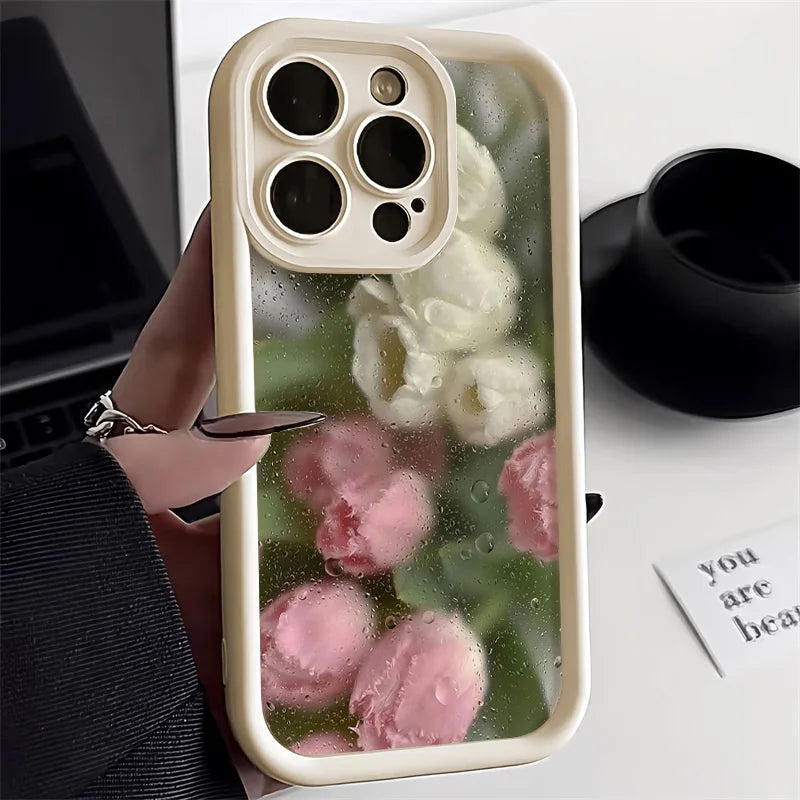 Cute Flowers Silicone Phone Case
