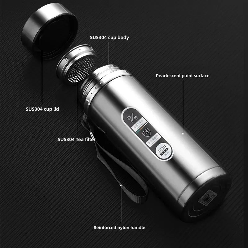 Stainless Steel  Bottle with LED Temperature Display