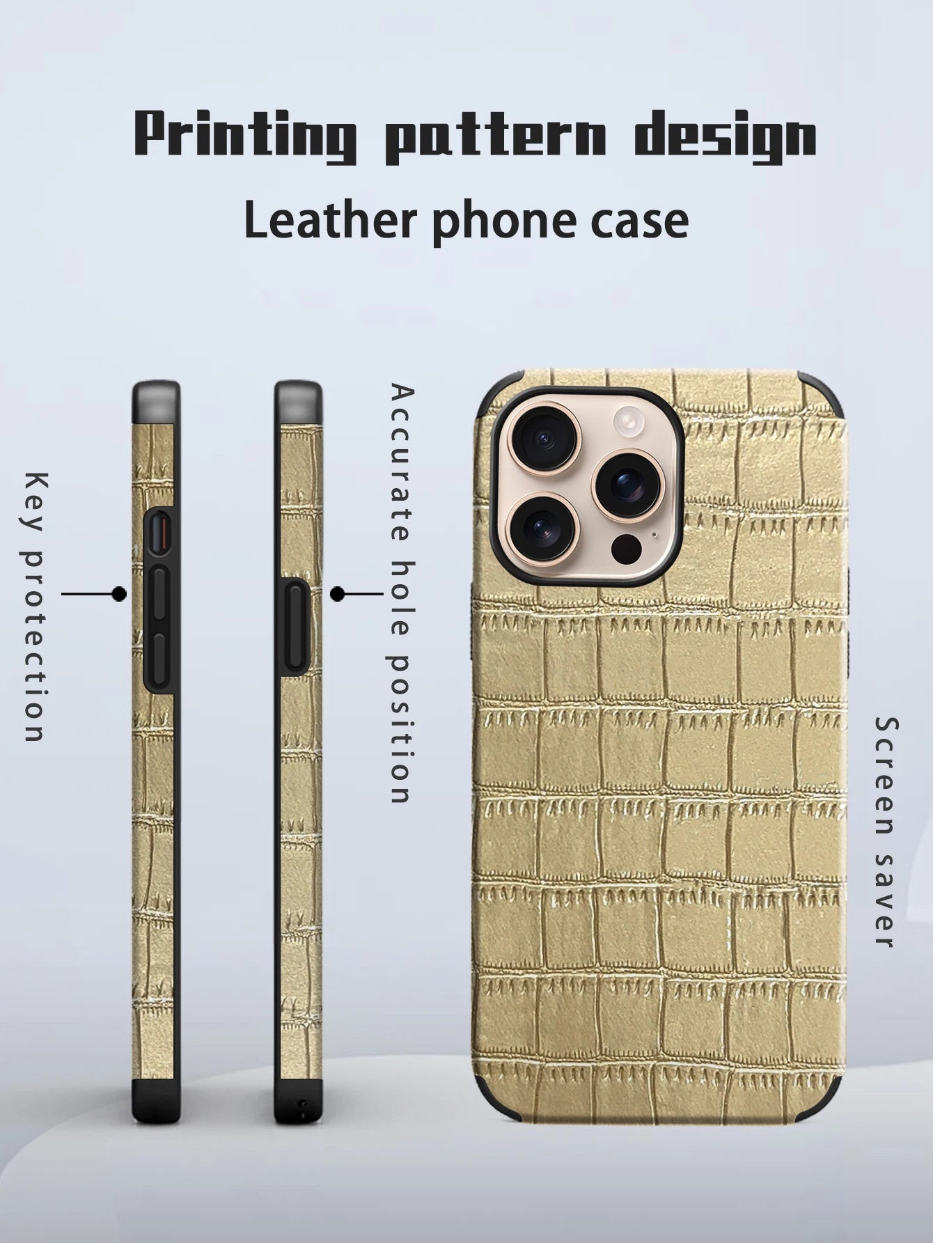 Artificial Leather Crocodile Pattern