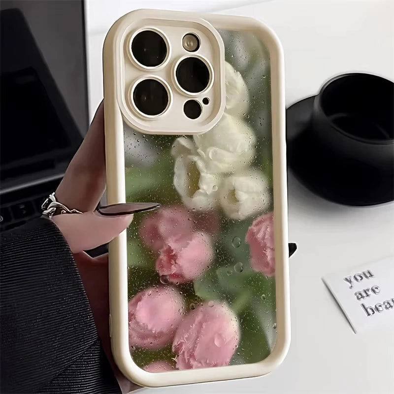 Cute Flowers Silicone Phone Case