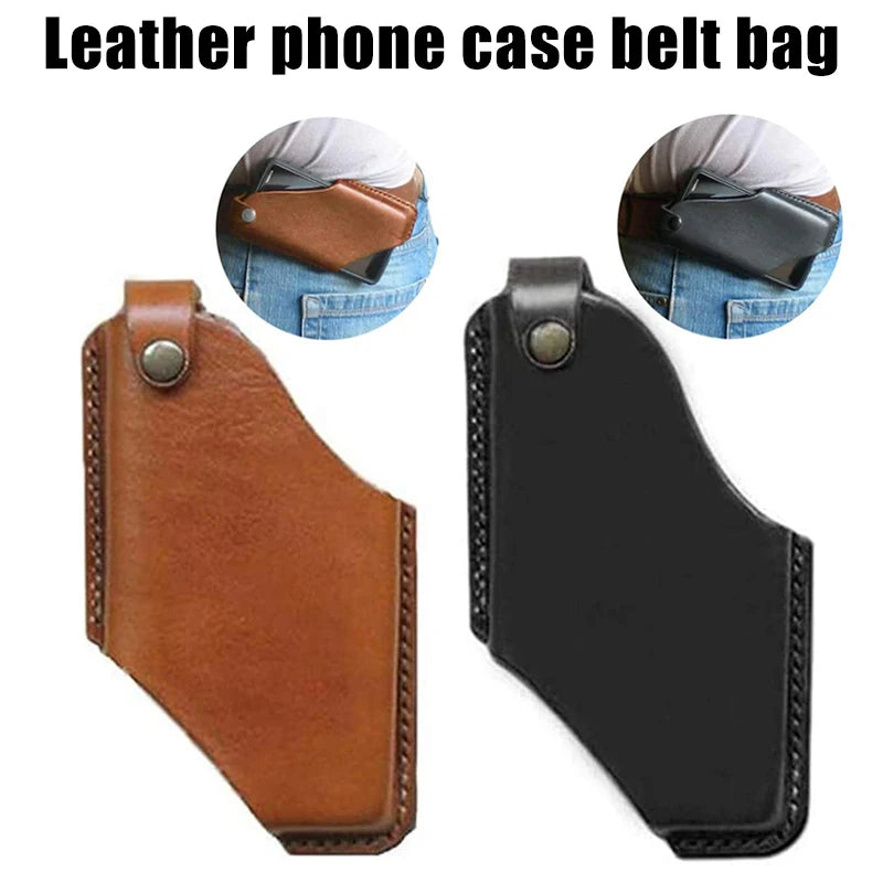 Leather Phone Case Belt Waist Bag