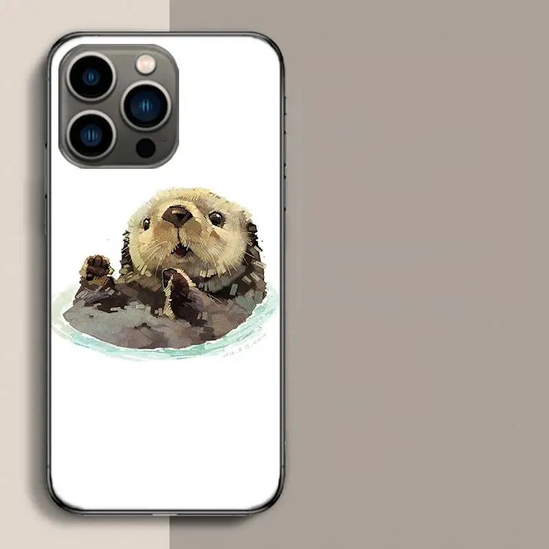 Lovely Sea Otter IPhone Case