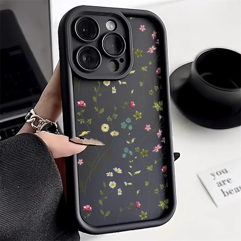 Cute Flowers Silicone Phone Case