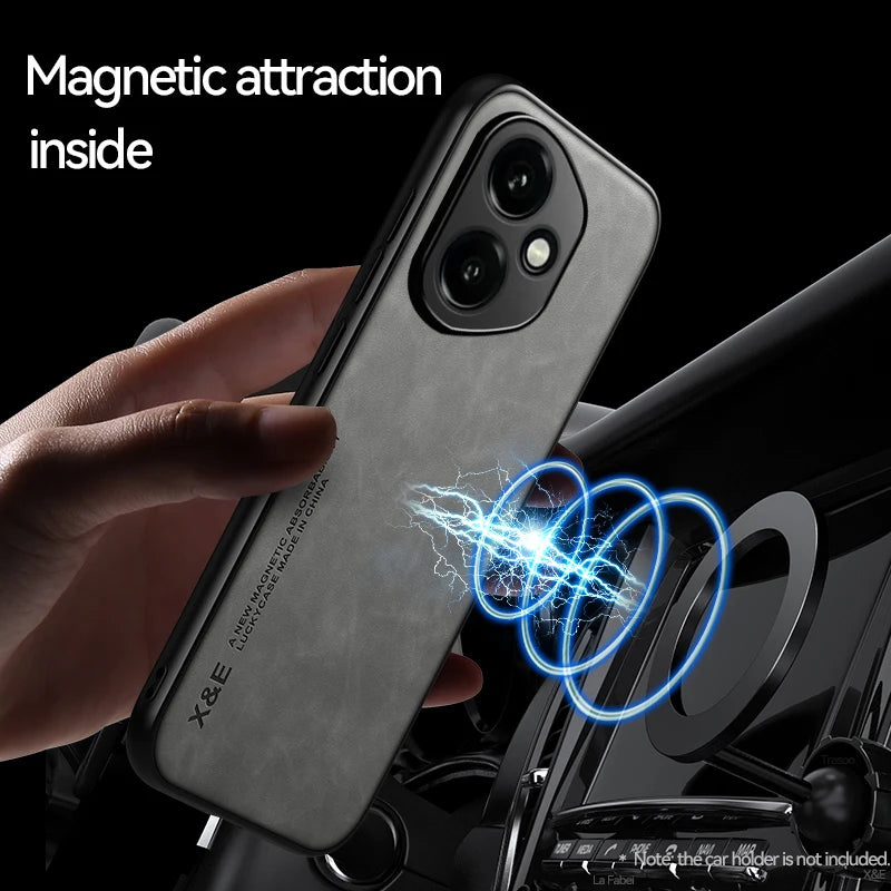 Luxury Leather Magnetic Phone Case