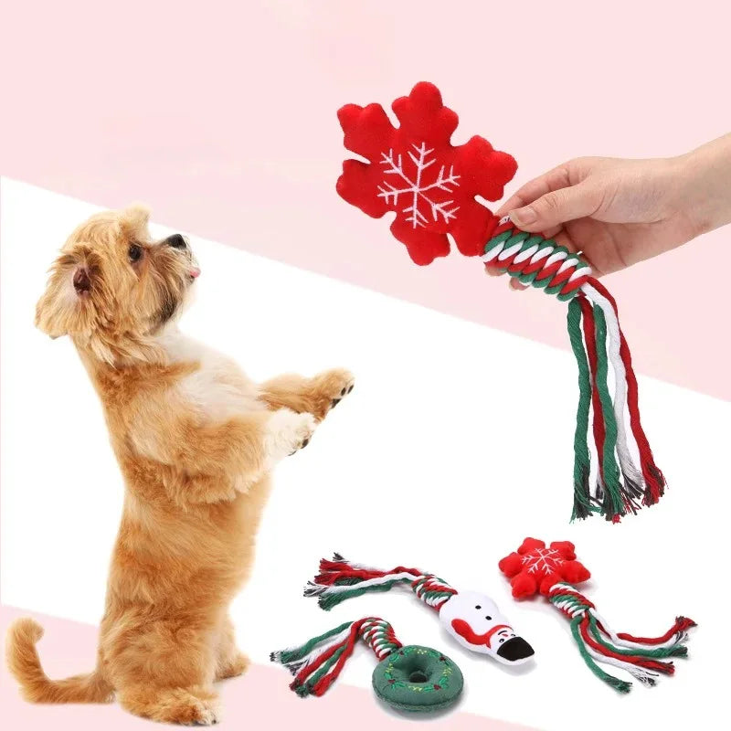 Christmas Squeaky Chew Toys