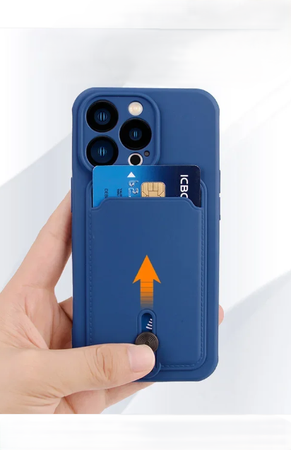 Case with Pushable Card Bag