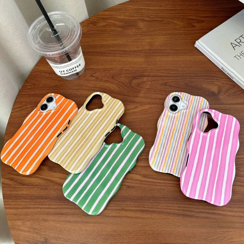 Fashion Glossy Stripes Phone Case