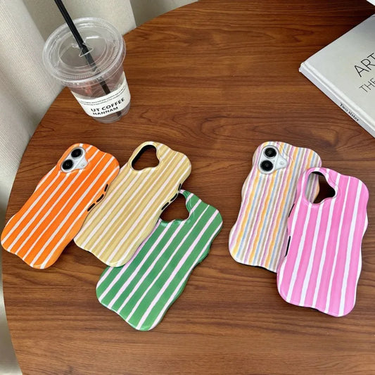 Fashion Glossy Stripes Phone Case