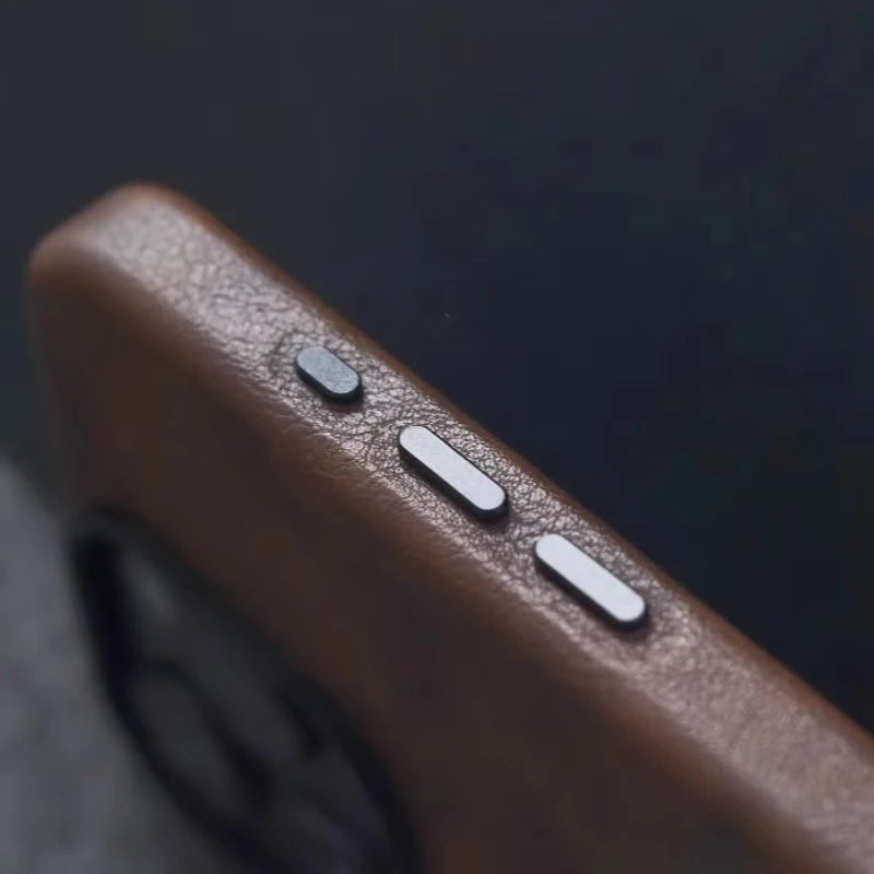 Retro Artificial Horse Leather Phone Case