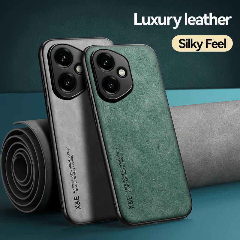 Luxury Leather Magnetic Phone Case