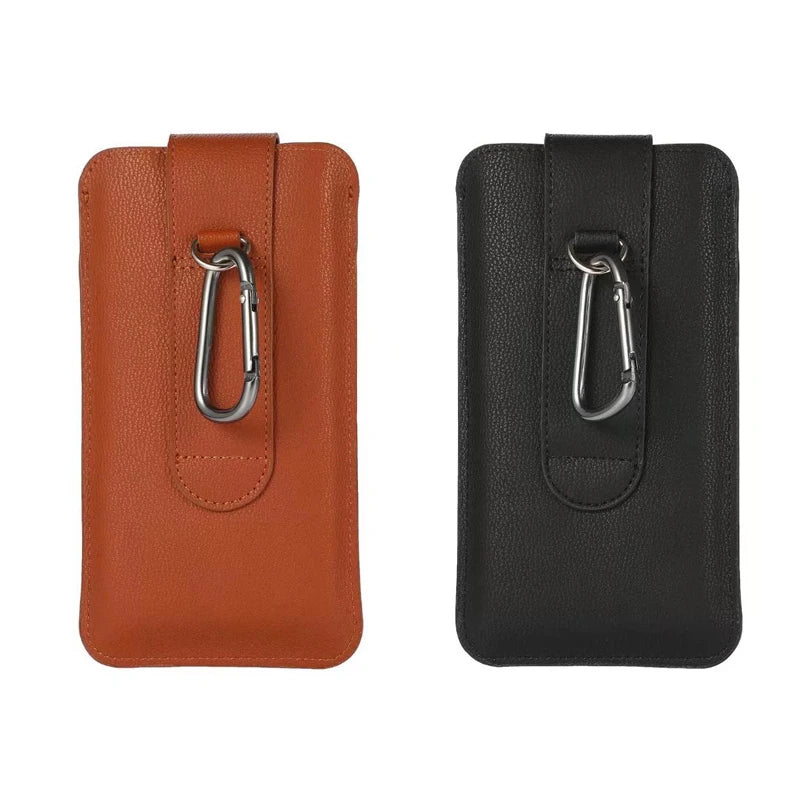 Leather Phone Pouch Waist Bag