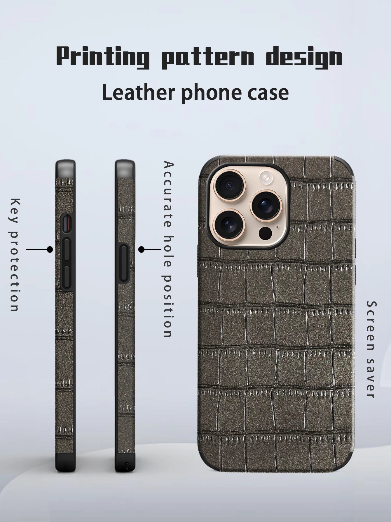 Artificial Leather Crocodile Pattern