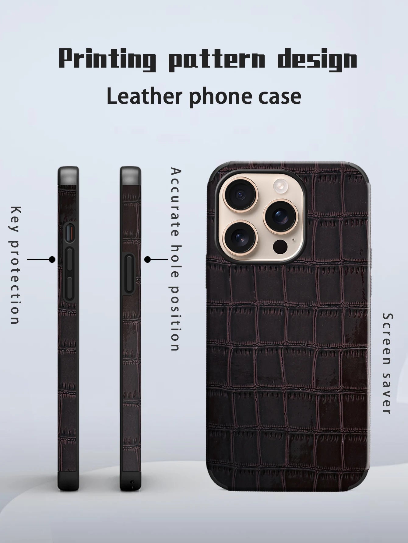 Artificial Leather Crocodile Pattern