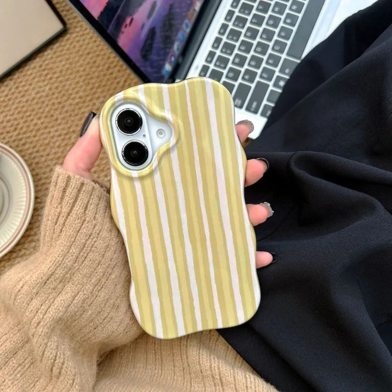 Fashion Glossy Stripes Phone Case