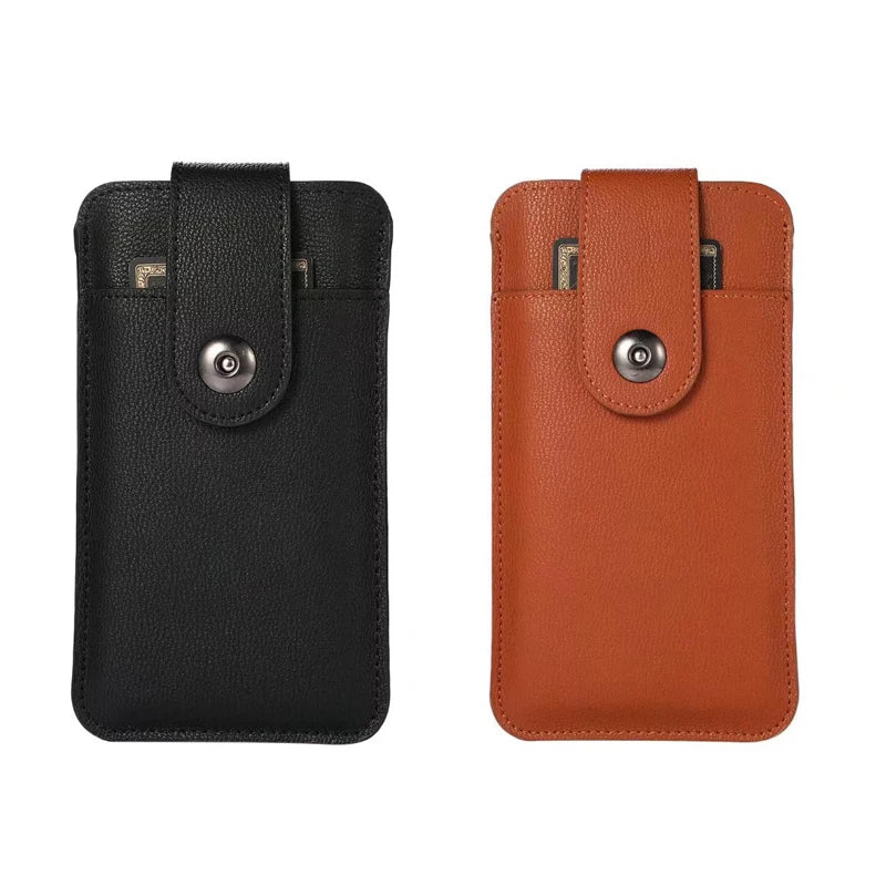 Leather Phone Pouch Waist Bag