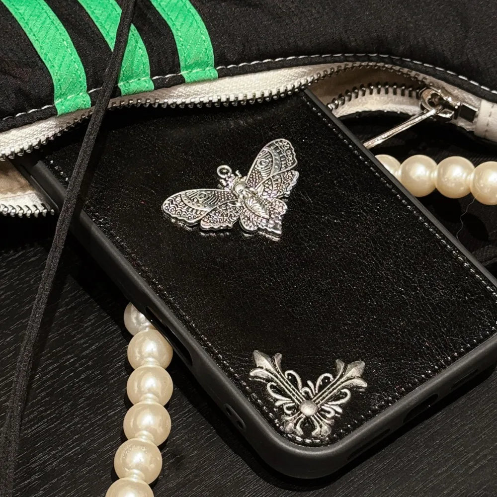 Luxury Gothic Leather Phone Case