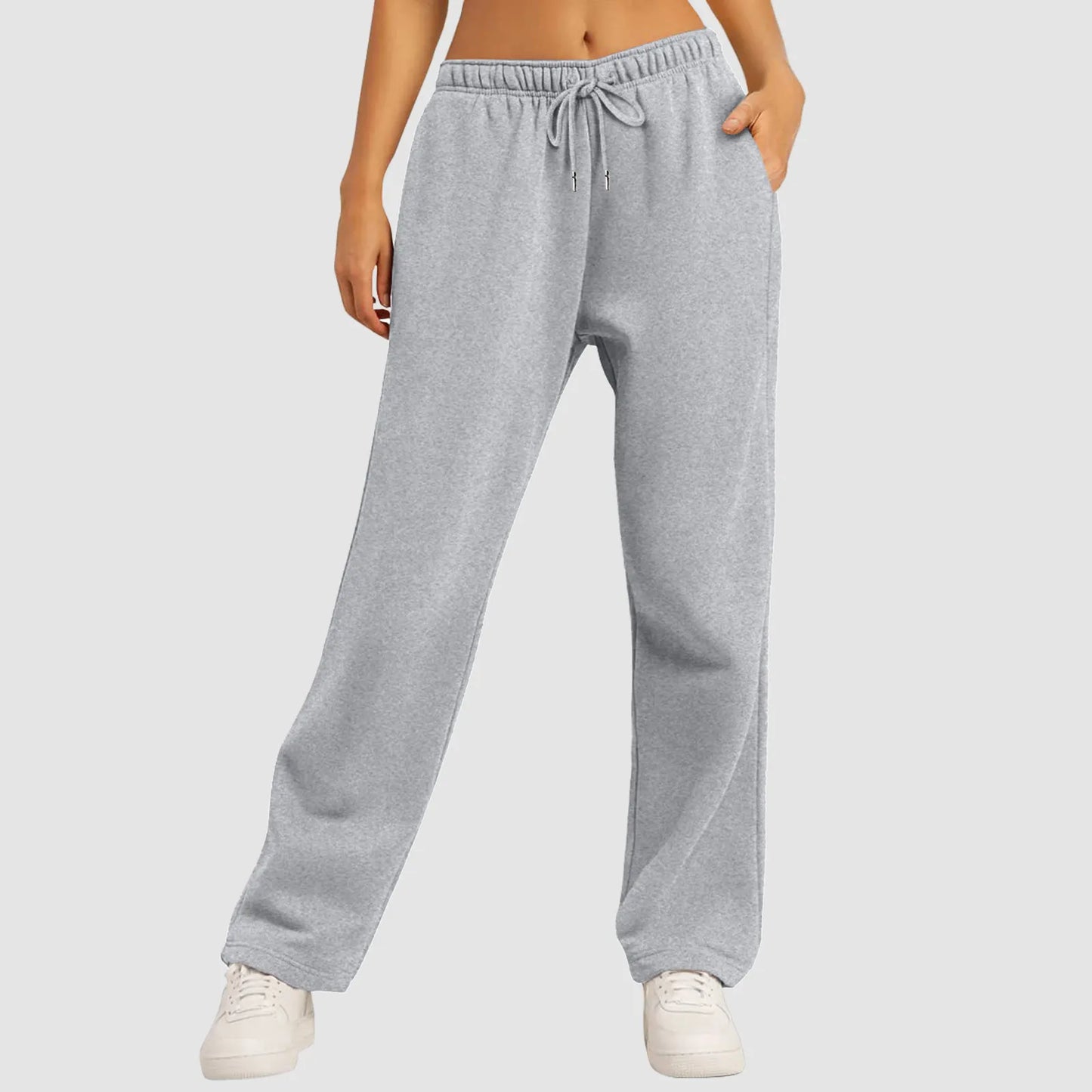 High Waisted Wide Leg Joggers